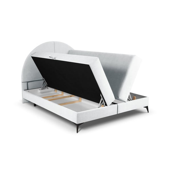 Šviesiai pilka lova su dėže 160x200 cm Sunset - Cosmopolitan Design-image-4