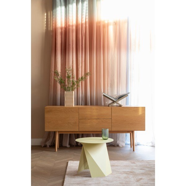 Iš metalo apvalios formos šoninis stalas 45x46 cm Foldy – Zuiver-image-1