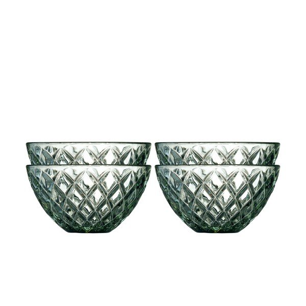 Žalios spalvos iš stiklo  maži dubenys 4 vnt. 325 ml Sorrento – Lyngby Glas