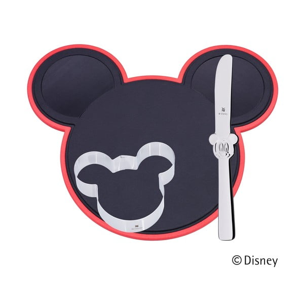 3 dalių vaikiškas valgomojo rinkinys WMF Cromargan® Mickey Mouse