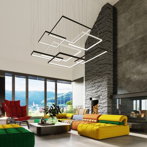 Juodos spalvos iš metalo kabantis šviestuvas LED TUULA – Thoro-image-4
