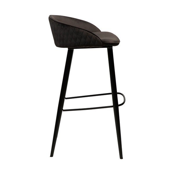 Juodo aksomo baro kėdė DAN-FORM Denmark Dual, aukštis 91 cm-image-4
