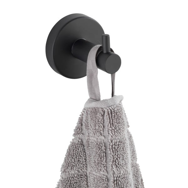 Klijuojamas iš nerūdijančio plieno kablys matinės juodos spalvos Bosio – Wenko-image-2