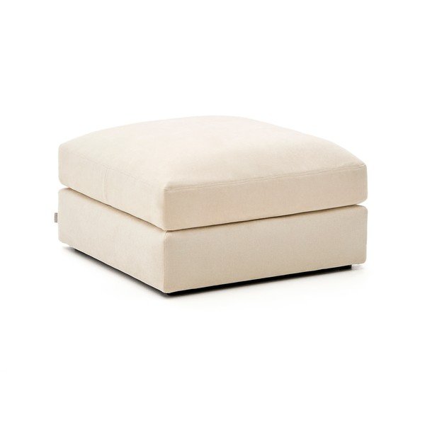 Smėlio spalvos taburetė iš šenilinio audinio Alea – Kave Home-image-2