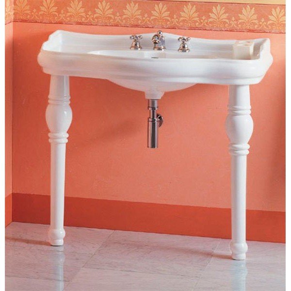 Iš keramikos praustuvas baltos spalvos 100x54,5 cm Retro – Sapho-image-1