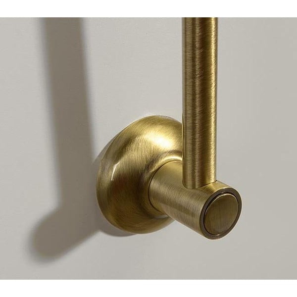 Sieninis iš žalvario dušo užuolaidų karnizas bronzinės spalvos stumdomas laikiklis 67 cm Antea – Sapho-image-2