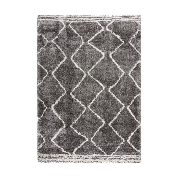 Pilkos spalvos kilimas 200x290 cm Riad Berber – Flair Rugs