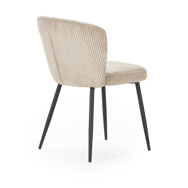 Iš velveto valgomojo kėdės smėlio spalvos 4 vnt. Megan – Marckeric-image-4