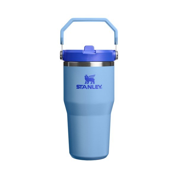 Mėlynos spalvos iš nerūdijančio plieno termosas 600 ml IceFlow™ Flip Straw 2.0 Tumbler Blue Sky – Stanley