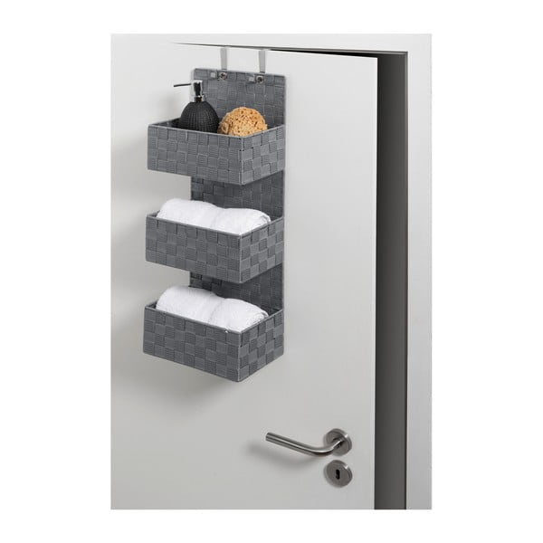 Trivietis vonios kambario dėklas, pilkos spalvos Wenko Adria-image-2