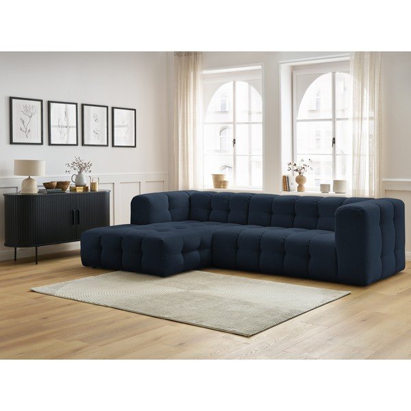 Kampinė sofa tamsiai mėlynos spalvos Cloud – Bobochic Paris-image-1