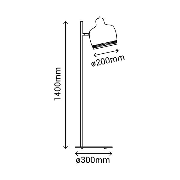 Pilkas toršeras SULION Isa, aukštis 140 cm-image-2