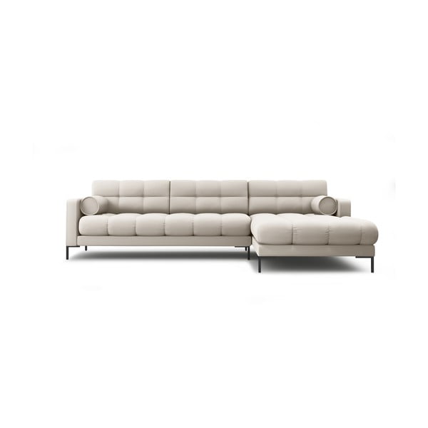 Kampinė sofa smėlio spalvos (su dešiniuoju kampu) Bali – Cosmopolitan Design