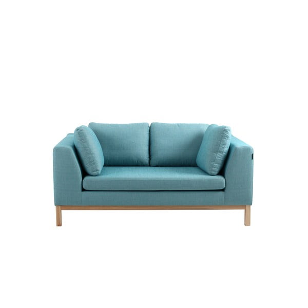 Individualizuotos formos aplinkos turkio spalvos dviejų vietų sofa lova