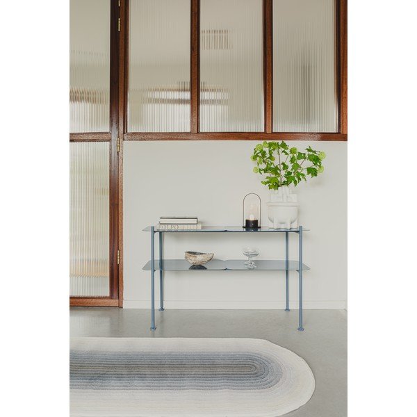 Iš metalo pastatoma lentyna šviesiai mėlynos spalvos 100x62 cm River – Zuiver-image-1