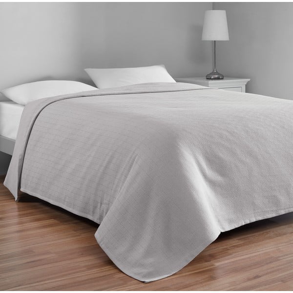 Lovatiesė pilkos spalvos iš medvilnės dvigulei lovai 200x230 cm Serenity – Mijolnir