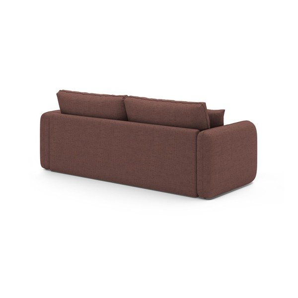 Tamsiai rožinės spalvos sulankstoma sofa 225 cm – Micadoni -image-4