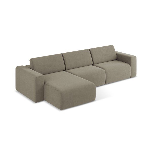 Šviesiai rudos spalvos modulinė kampinė sofa (su kairiuoju kampu) Kalea – Makamii-image-3