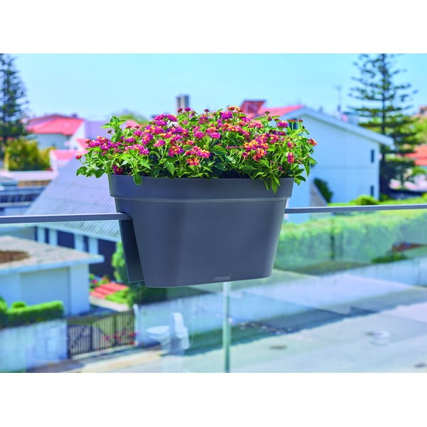 Pakabinamas ir sieninis gėlių vazonas turėklams iš perdirbto plastiko 60 cm Capri – Artevasi-image-3