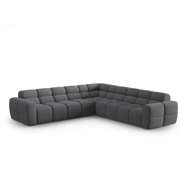 Kampinė sofa pilkos spalvos Lisa – Micadoni Home