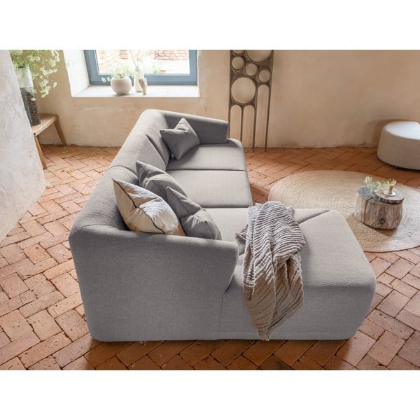 Kampinė sofa pilkos spalvos – Miuform-image-3