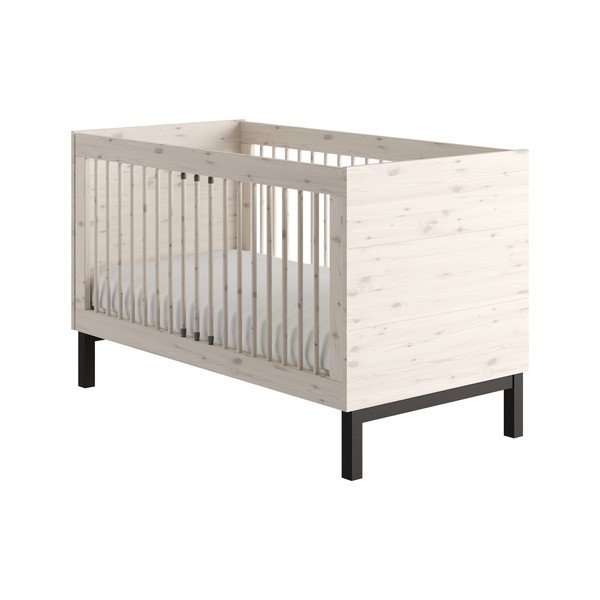 Vaikiška lovelė baltos spalvos 70x140 cm Country – Pinio