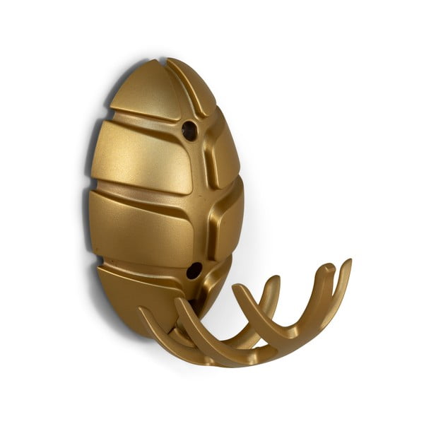 Sieninis auksinės spalvos iš plastiko kablys Bug – Spinder Design-image-2