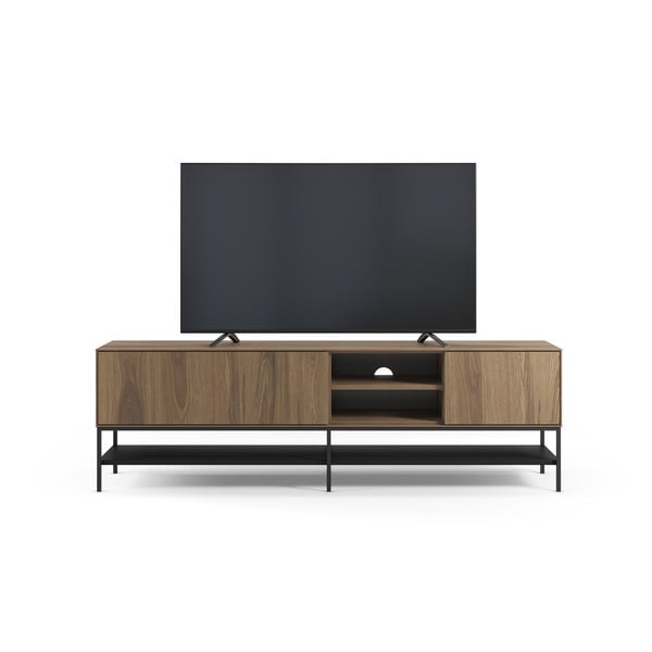 Natūralios spalvos TV spintelė iš ąžuolo 180x55x35 cm Amira – Marckeric-image-4