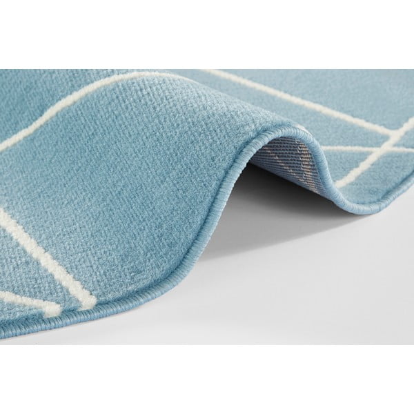 Mėlynas kilimas Ragami Velvet, ø 140 cm-image-2