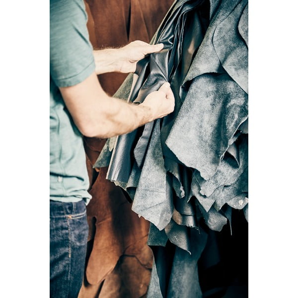 Juodos/natūralios odos valgomojo kėdė Frida - Hammel Furniture-image-3