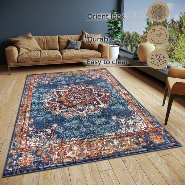 Tamsiai mėlynas kilimas 160x235 cm Orient Maderno - Hanse Home-image-4