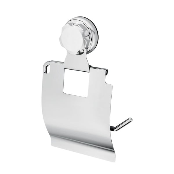 Klijuojamas iš metalo laikiklis tualetiniam popieriui sidabrinės spalvos Bestlock Bath – Compactor-image-3