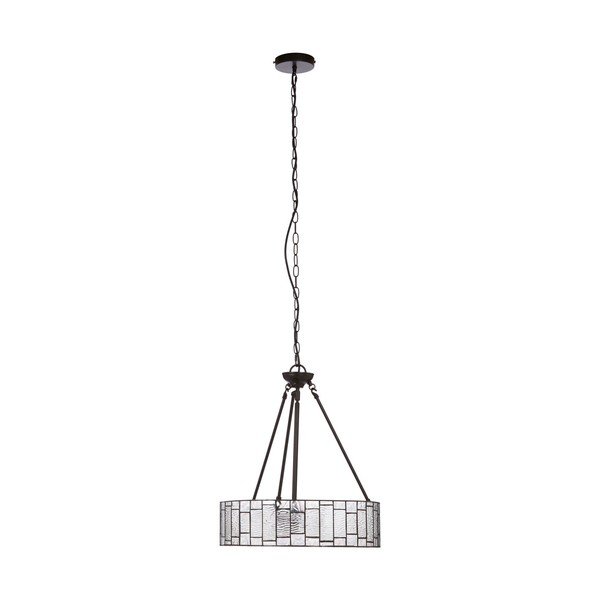 Iš metalo kabantis šviestuvas ø 46 cm su stiklo gaubtu Waldorf – Premier Housewares