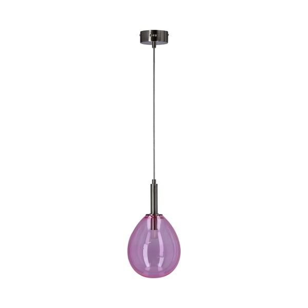 Violetinės spalvos kabantis šviestuvas LED su stiklo gaubtu Lukka – Candellux Lighting-image-4