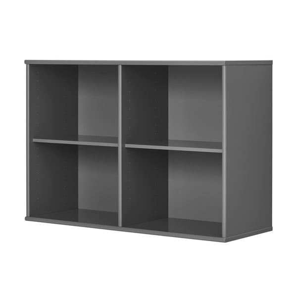 Pakabinama knygų spinta  antracito spalvos 89x61 cm Mistral – Hammel Furniture-image-1