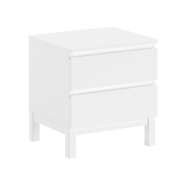 Baltos spalvos vaikiškas naktinis staliukas Eva – Vipack