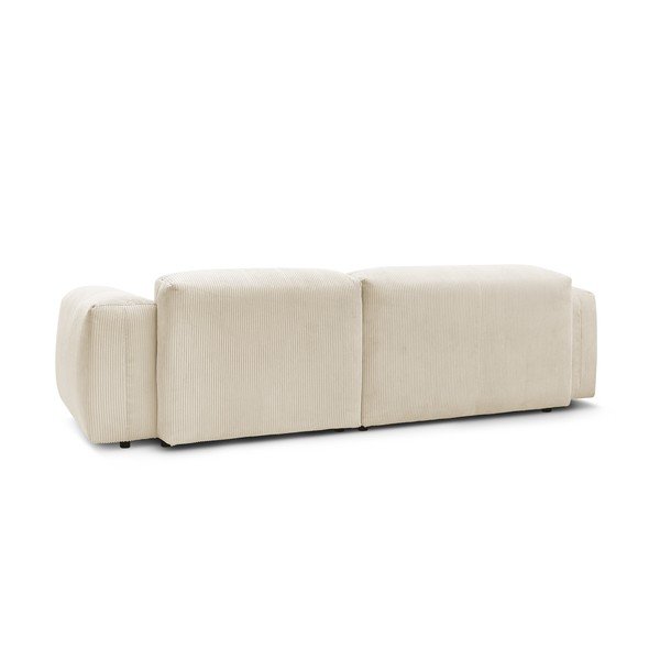 Smėlio spalvos velvetinė kampinė sofa (dešinysis kampas) Lafayette - Bobochic Paris-image-4