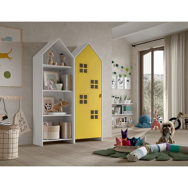 Atvira vaikiška spinta geltonos spalvos/baltos spalvos 115x171,5 cm CASAMI BRUGES – Vipack-image-1
