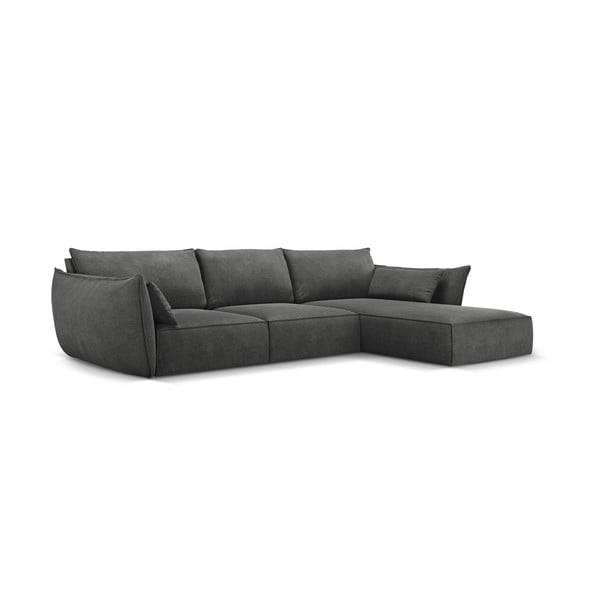 Pilka kampinė sofa (dešinysis kampas) Vanda - Mazzini Sofas-image-2