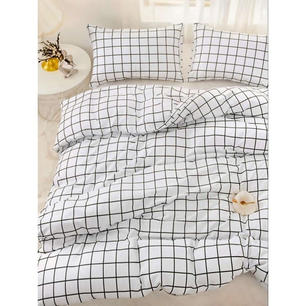 Juodos spalvos viengulė patalynė 200x140 cm Pled  – Mijolnir