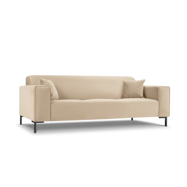 Smėlio spalvos aksominė sofa Cosmopolitan Design Siena-image-3