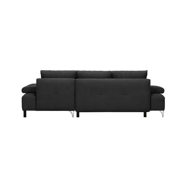 Tamsiai pilka kampinė sofa-lova Windsor & Co Sofas Virgo, kairysis kampas-image-2