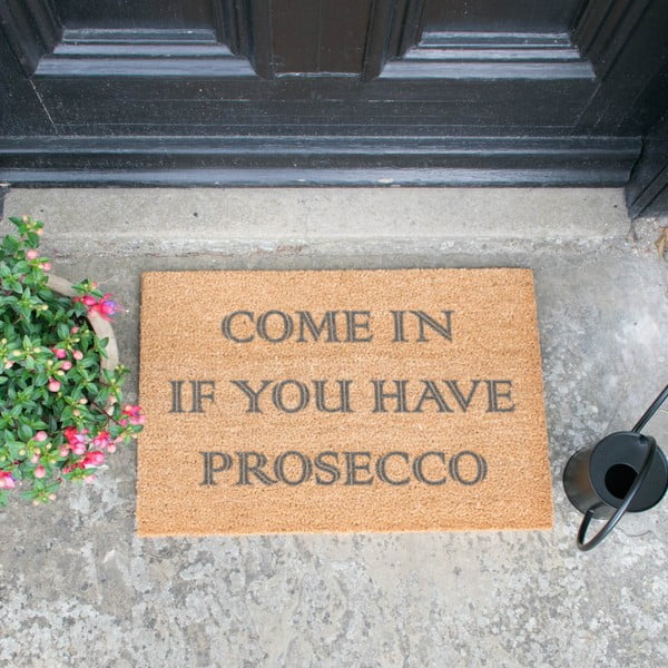 Natūralaus kokoso durų kilimėlis Artsy Doormats Come In If you Have Prosecco, 40 x 60 cm-image-1