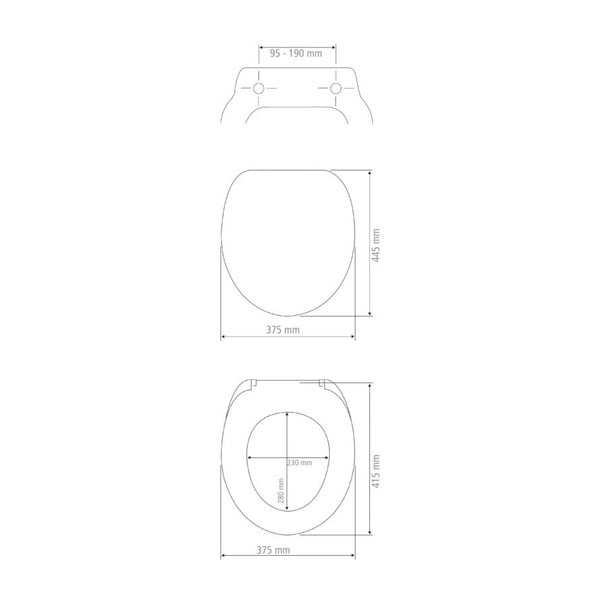 Balta klozeto sėdynė Wenko Ikaria-image-3