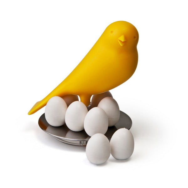 Geltonas stovas su magnetais Qualy Magnetinis kiaušinis Sparrow