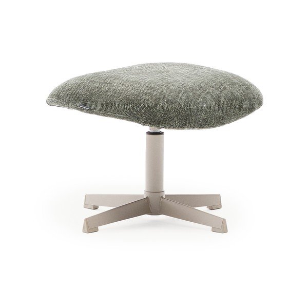 Žalios spalvos taburetė iš šenilinio audinio Teryl – Kave Home