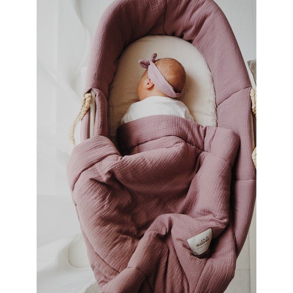 Vaikiškos lovelės rinkinys tamsiai violetinės spalvos – Malomi Kids-image-1