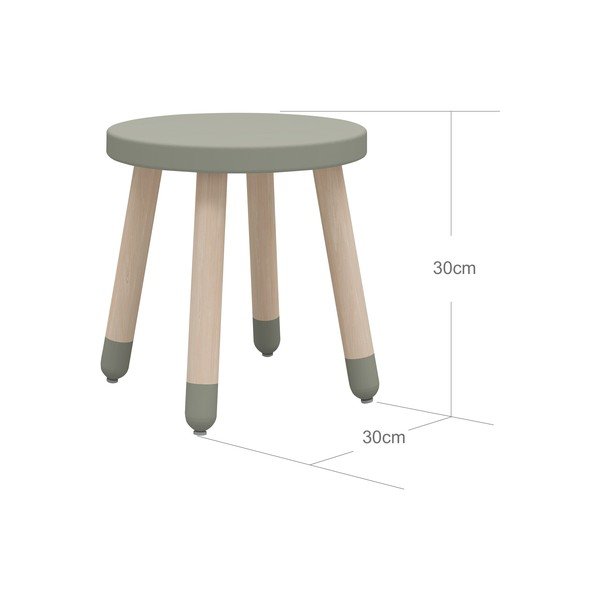 Šviesiai žalia vaikiška kėdutė Flexa Dots, ø 30 cm-image-2