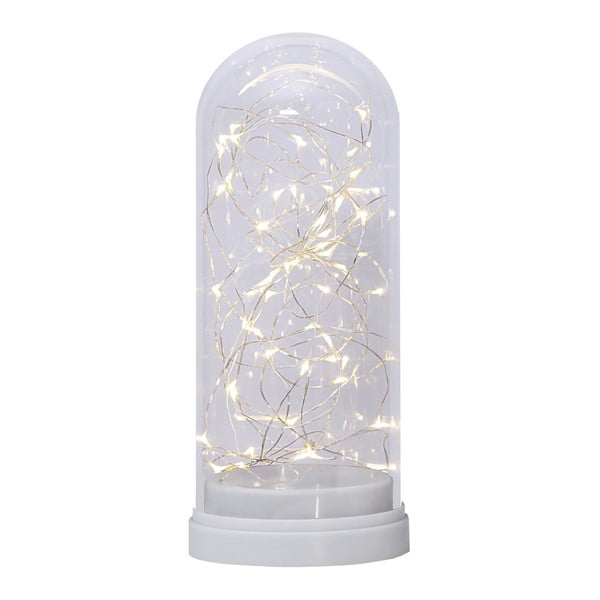 Stiklinis kupolas su balta LED šviesa Best Season, aukštis 25 cm-image-2
