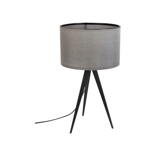 Juodos ir pilkos spalvos trikojis stalinis šviestuvas Zuiver, ø 28 cm